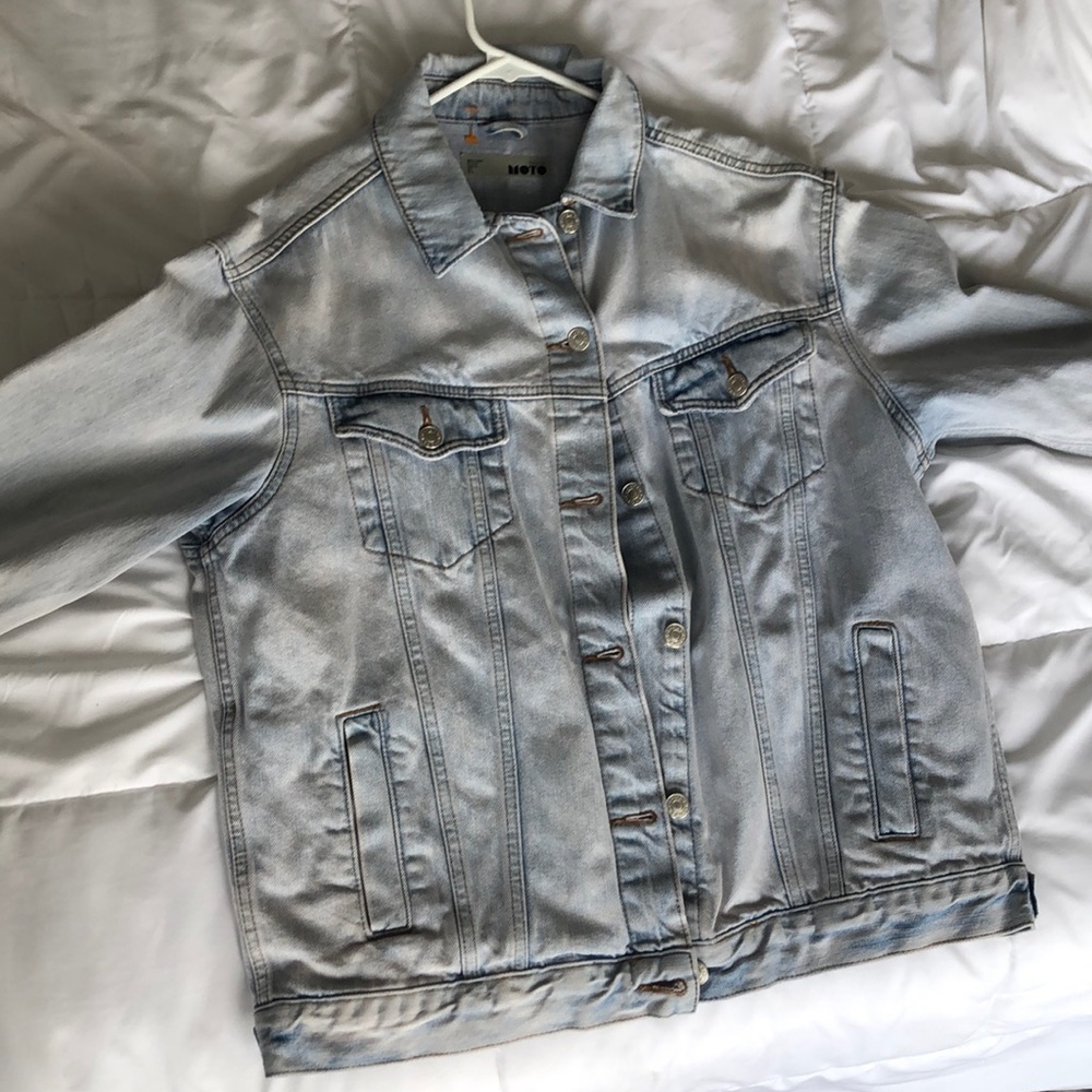 Topshop light washed jean jacket